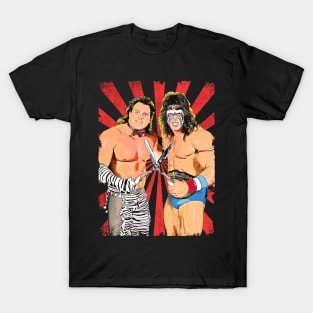 Beefcake and Ultimate Warrior Wrestling Vintage Fan Art T-Shirt
